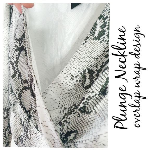 💥NWT- Grayish Snakeprint Longsleeve Bodysuit - Picture 9 of 14